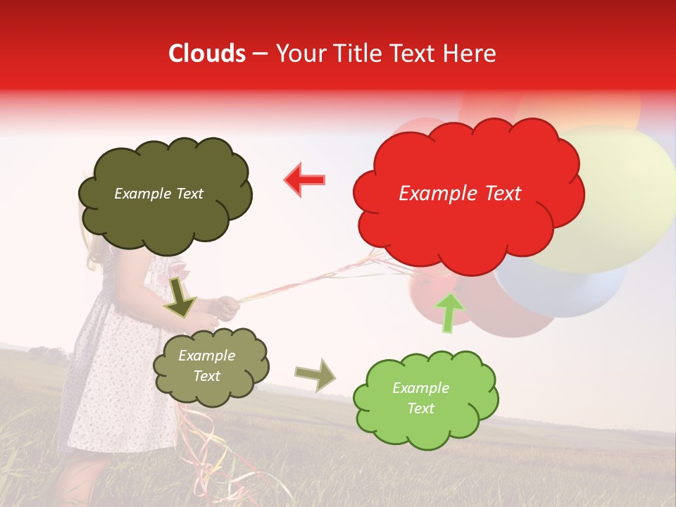 Bright Pretty Caucasian PowerPoint Template