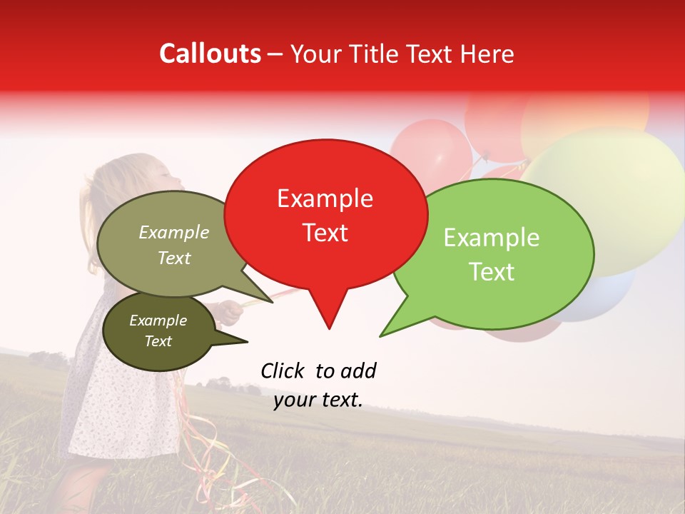 Bright Pretty Caucasian PowerPoint Template