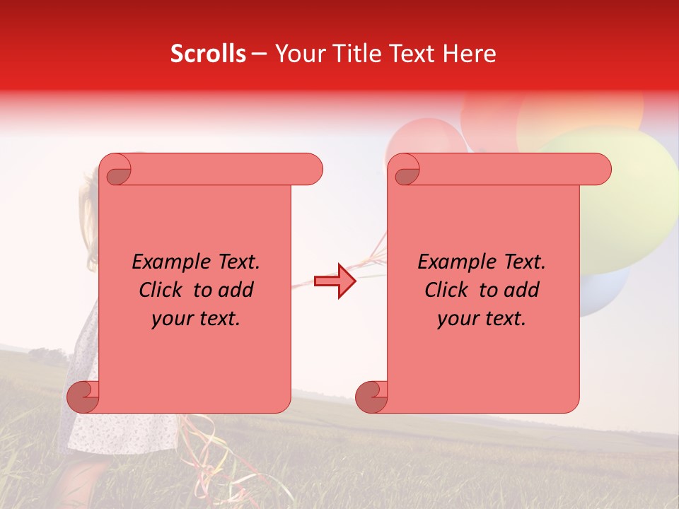 Bright Pretty Caucasian PowerPoint Template