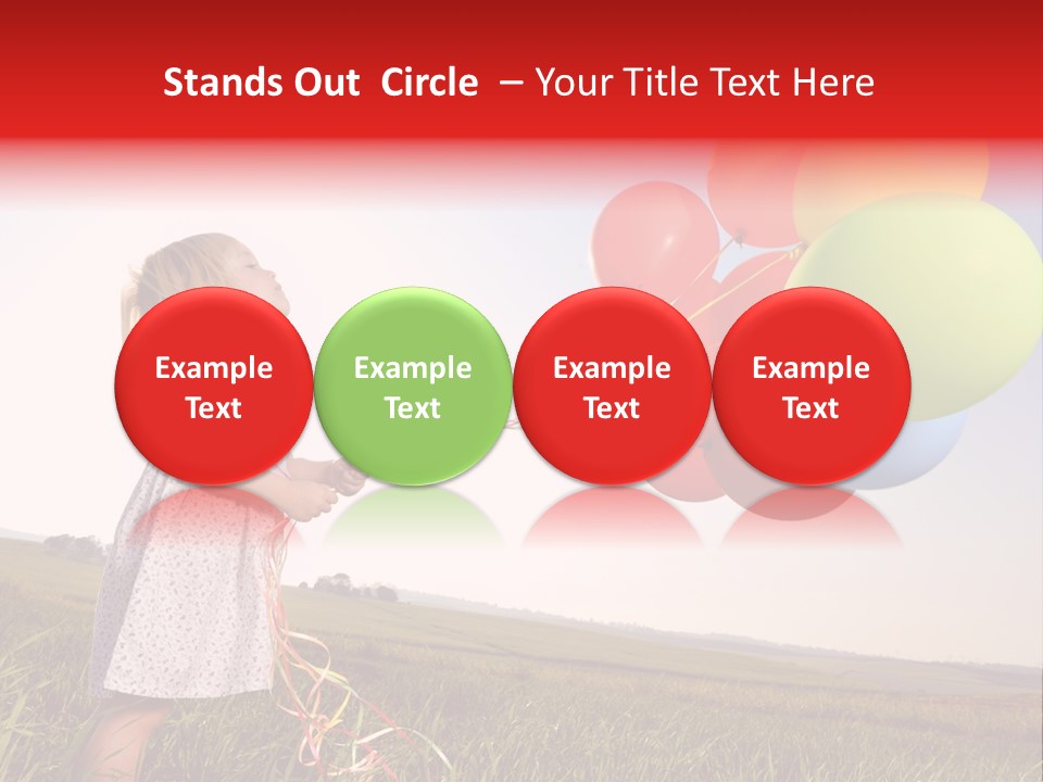 Bright Pretty Caucasian PowerPoint Template