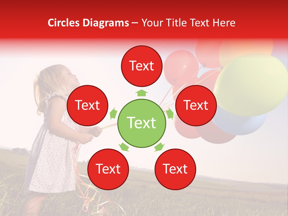 Bright Pretty Caucasian PowerPoint Template