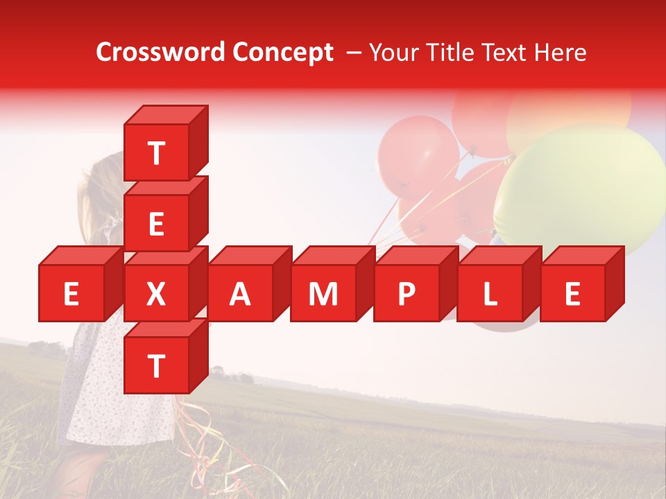 Bright Pretty Caucasian PowerPoint Template