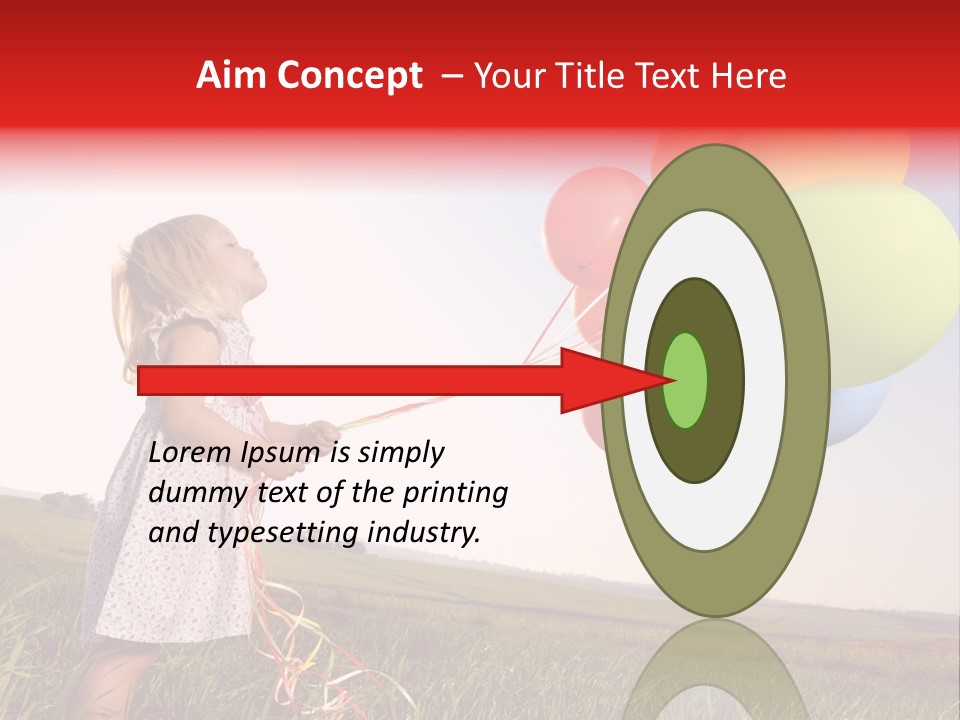 Bright Pretty Caucasian PowerPoint Template