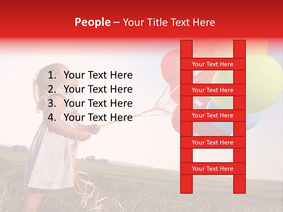 Bright Pretty Caucasian PowerPoint Template