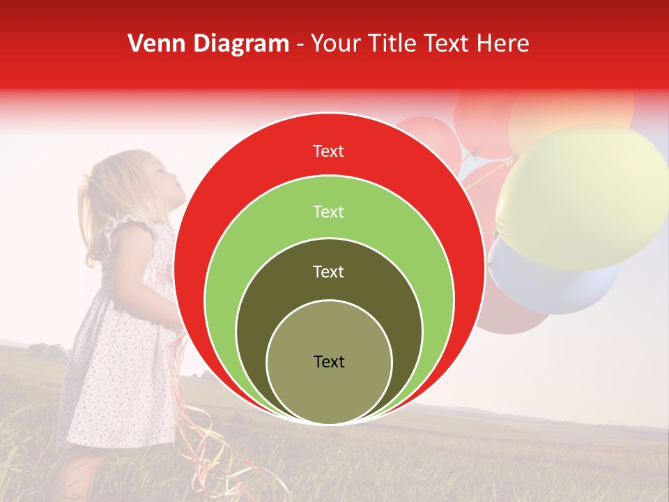 Bright Pretty Caucasian PowerPoint Template