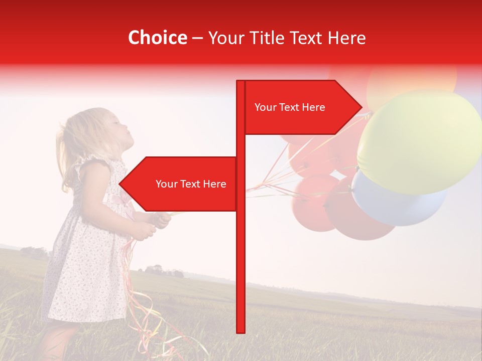 Bright Pretty Caucasian PowerPoint Template