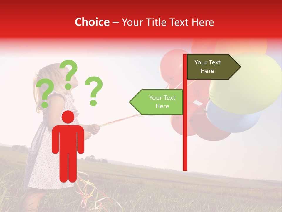 Bright Pretty Caucasian PowerPoint Template