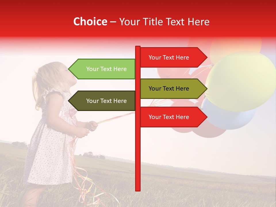 Bright Pretty Caucasian PowerPoint Template