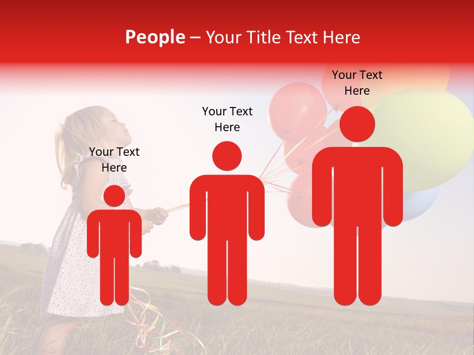 Bright Pretty Caucasian PowerPoint Template