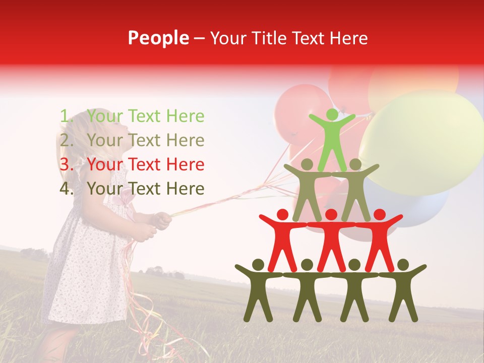 Bright Pretty Caucasian PowerPoint Template