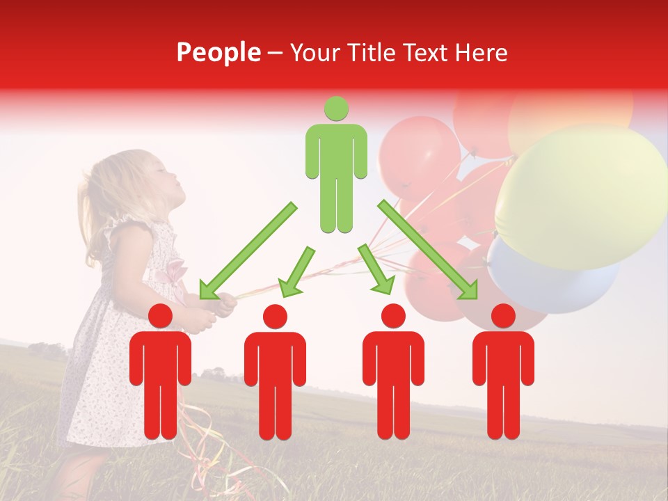 Bright Pretty Caucasian PowerPoint Template