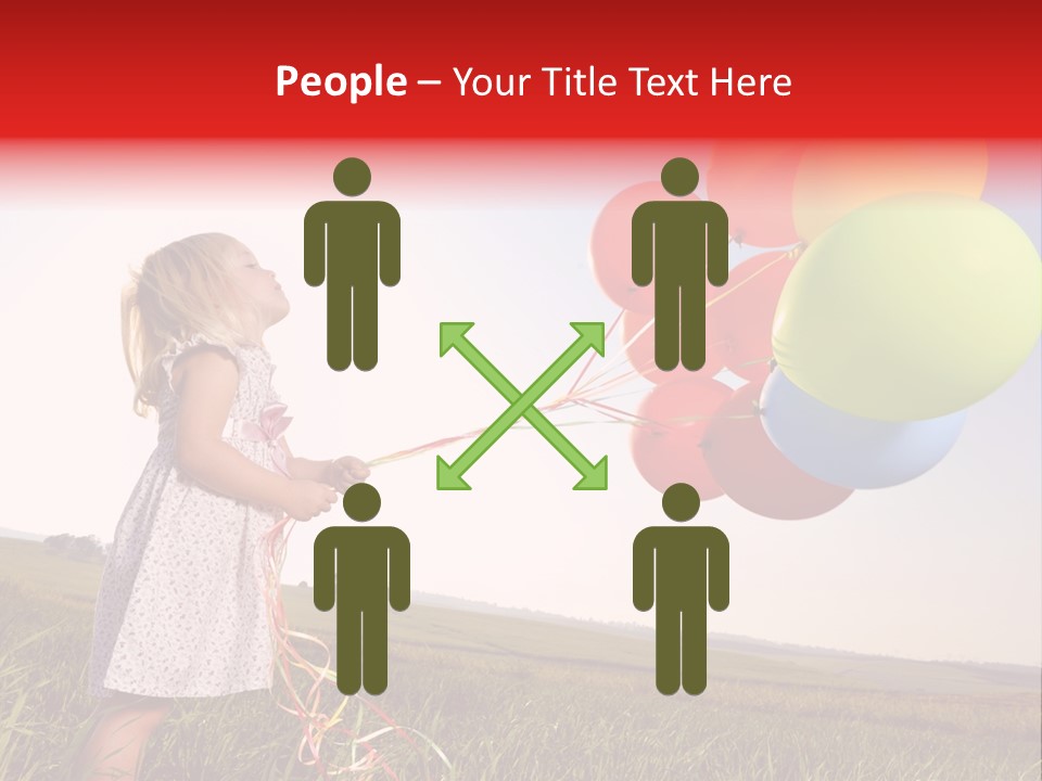 Bright Pretty Caucasian PowerPoint Template