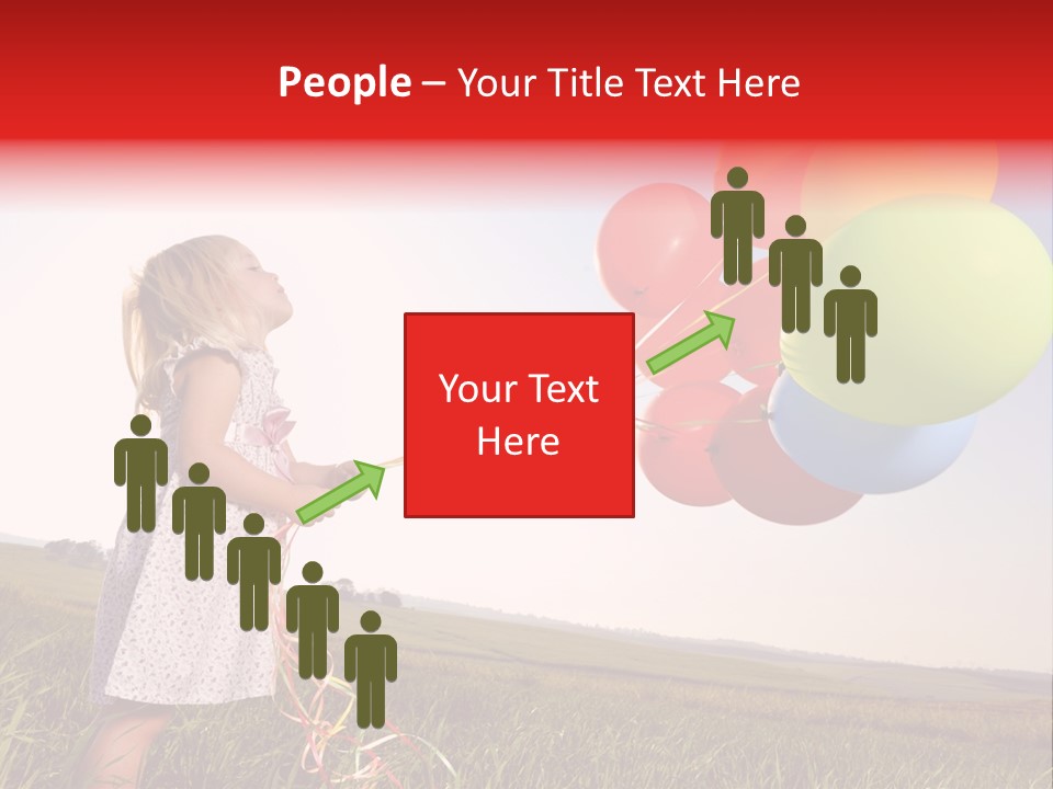 Bright Pretty Caucasian PowerPoint Template