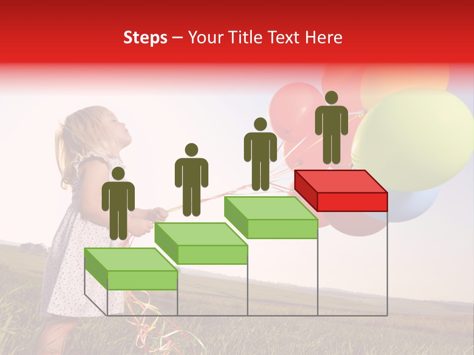 Bright Pretty Caucasian PowerPoint Template