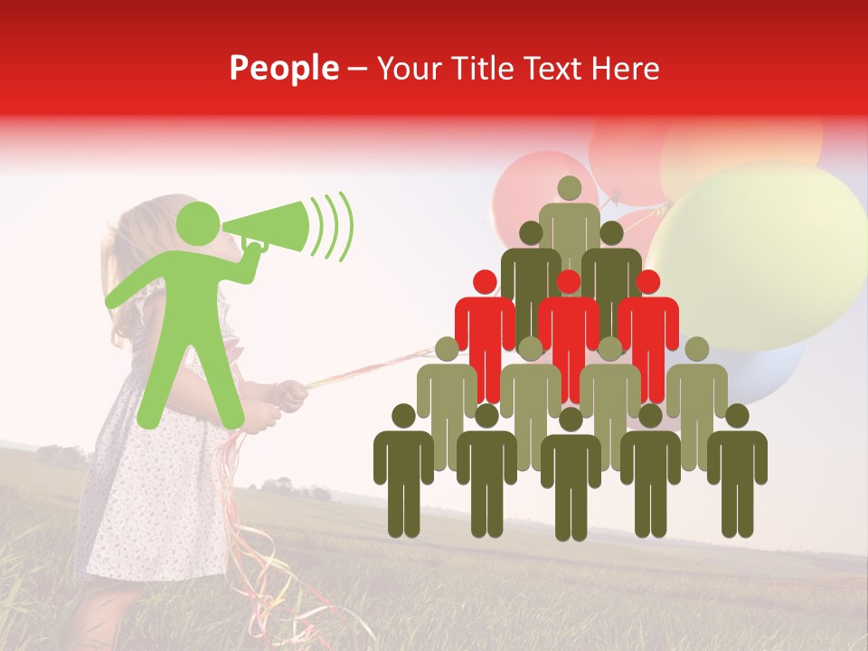 Bright Pretty Caucasian PowerPoint Template