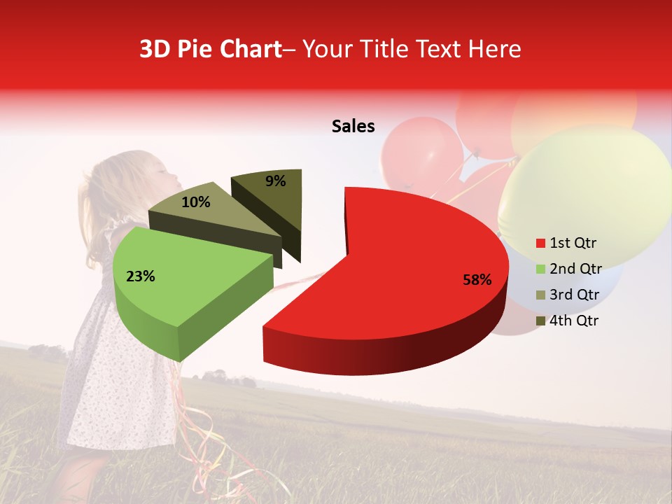 Bright Pretty Caucasian PowerPoint Template