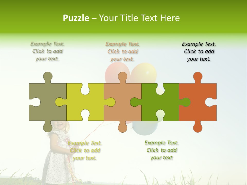 Summer Playing Spring PowerPoint Template