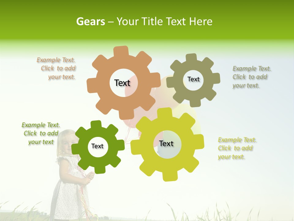 Summer Playing Spring PowerPoint Template