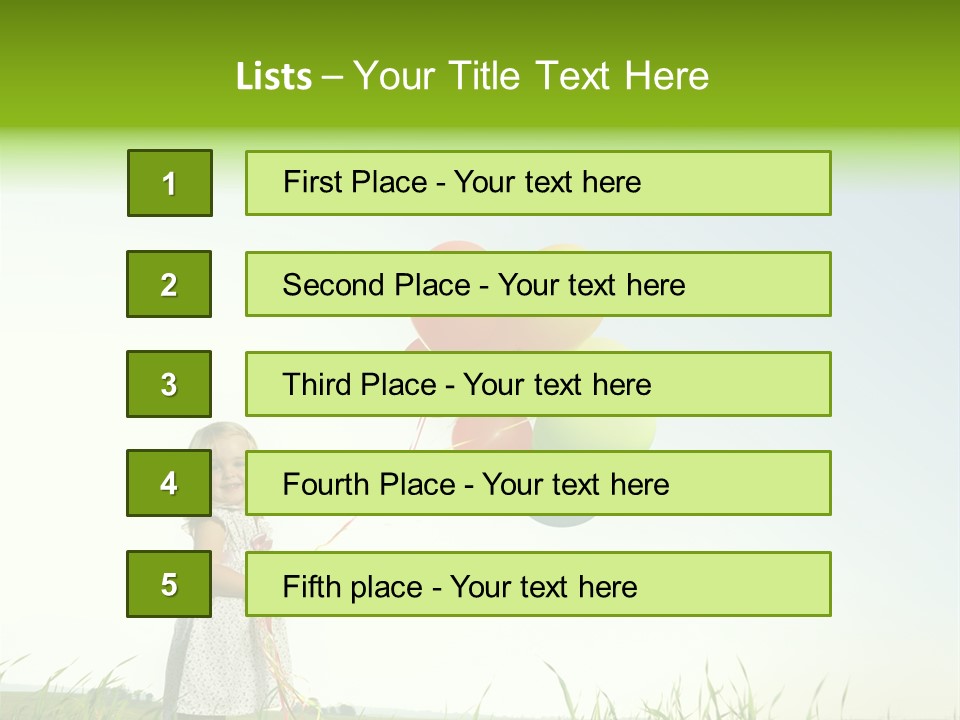 Summer Playing Spring PowerPoint Template