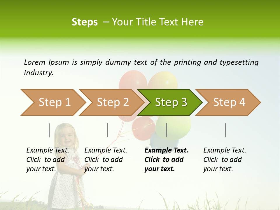 Summer Playing Spring PowerPoint Template