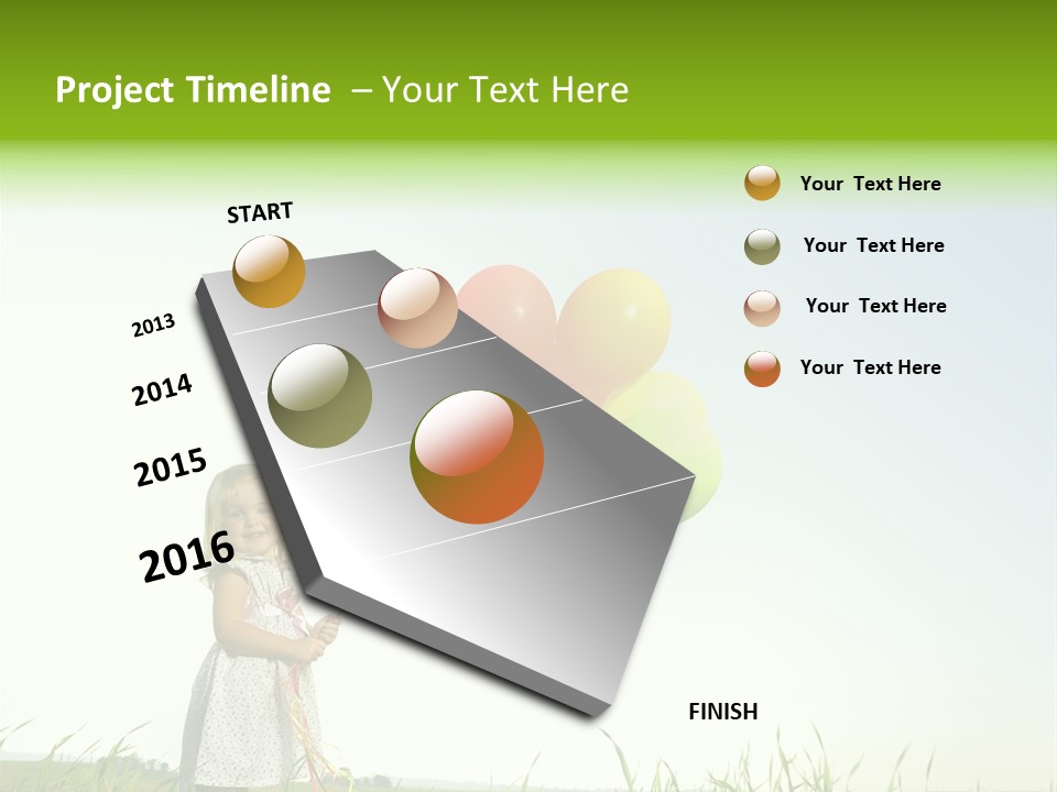 Summer Playing Spring PowerPoint Template