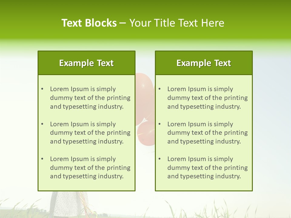 Summer Playing Spring PowerPoint Template