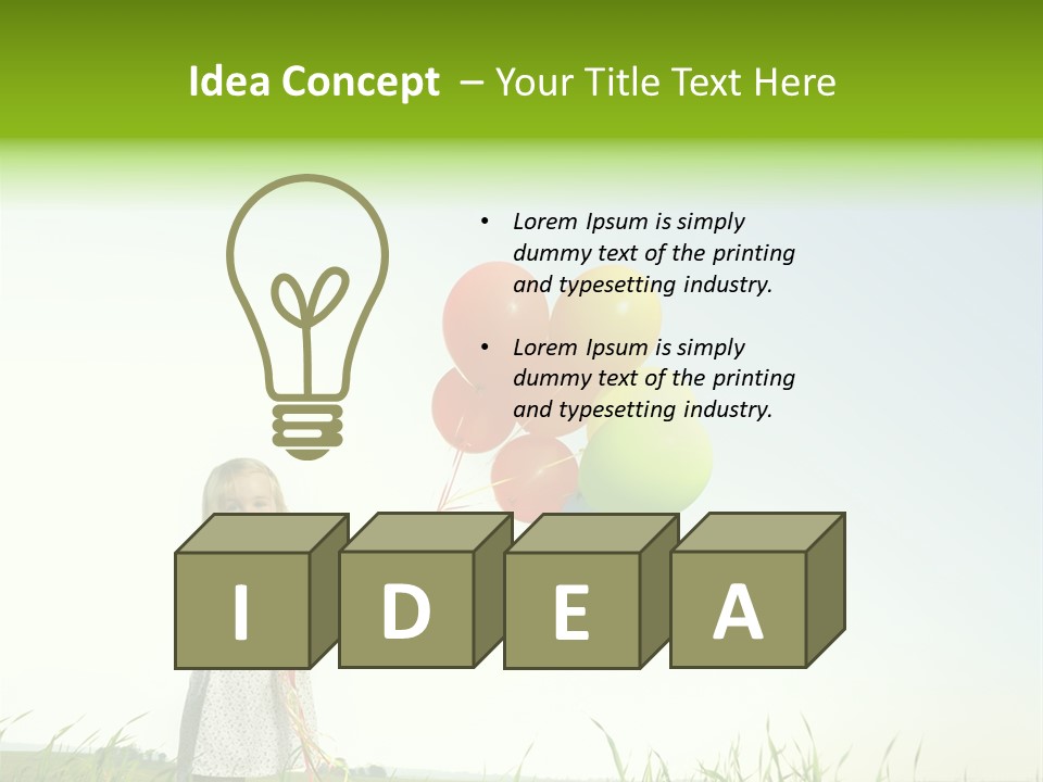 Summer Playing Spring PowerPoint Template