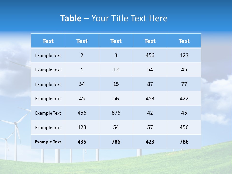 Renewable Generator Industrial PowerPoint Template