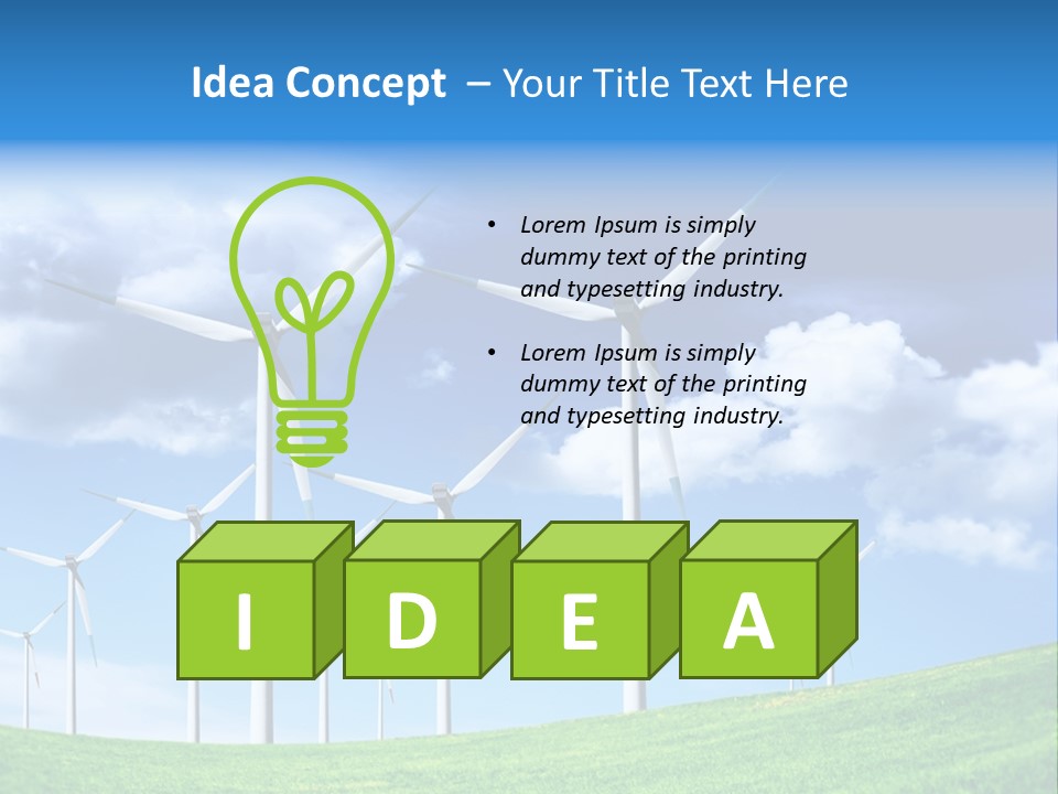 Renewable Generator Industrial PowerPoint Template