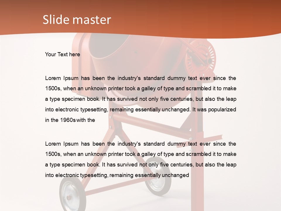 Machine Industrial Fabricate PowerPoint Template