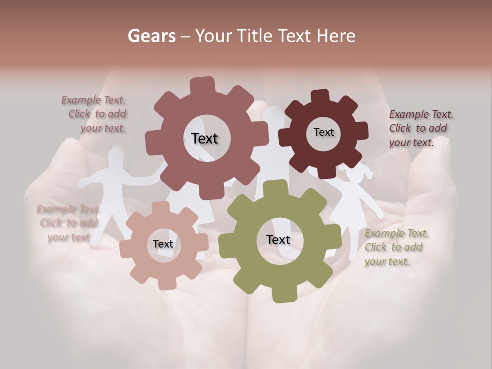 Linked Paper Group PowerPoint Template