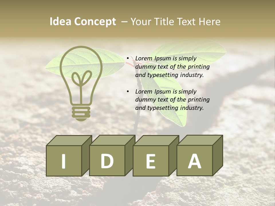 Investment Environment Concrete PowerPoint Template