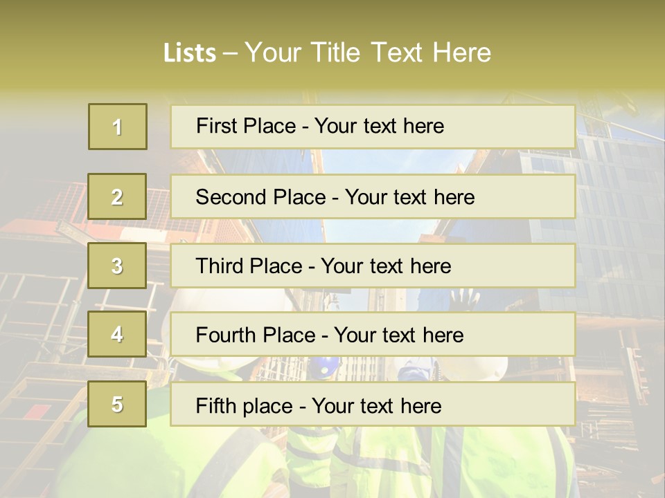 Skyscraper Steel City PowerPoint Template