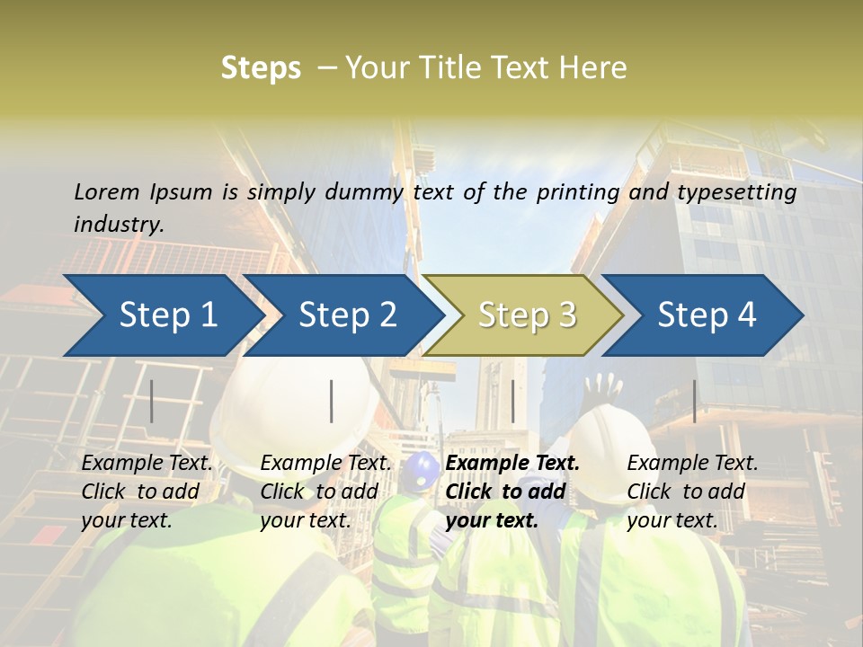 Skyscraper Steel City PowerPoint Template