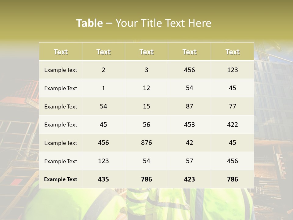 Skyscraper Steel City PowerPoint Template