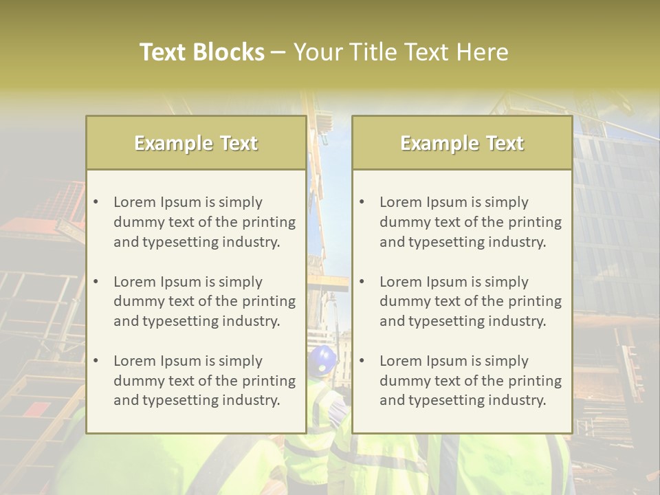 Skyscraper Steel City PowerPoint Template
