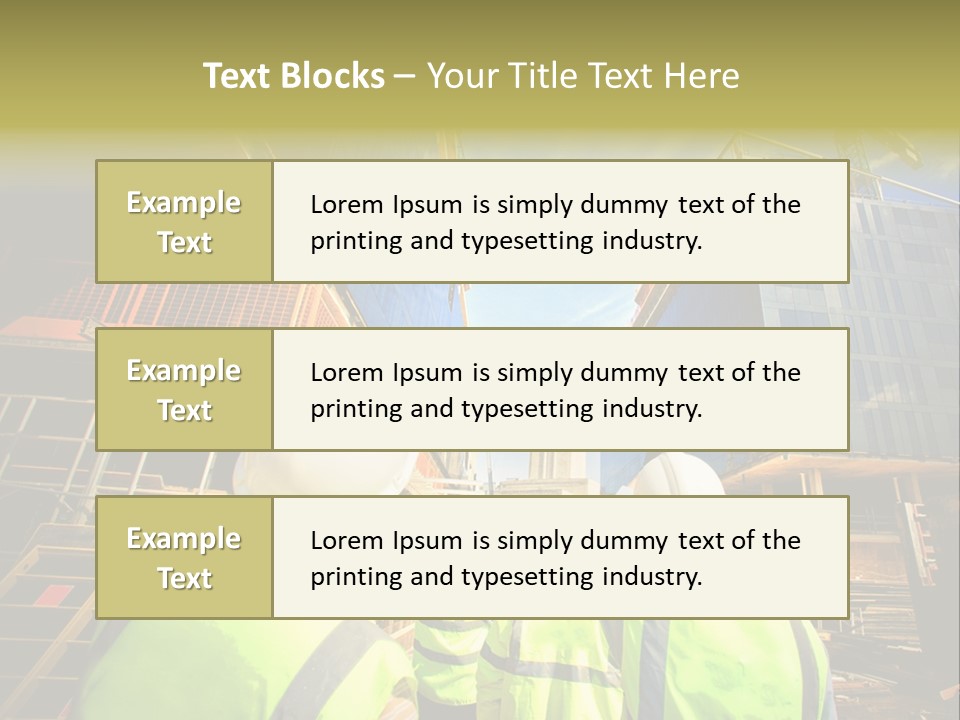 Skyscraper Steel City PowerPoint Template