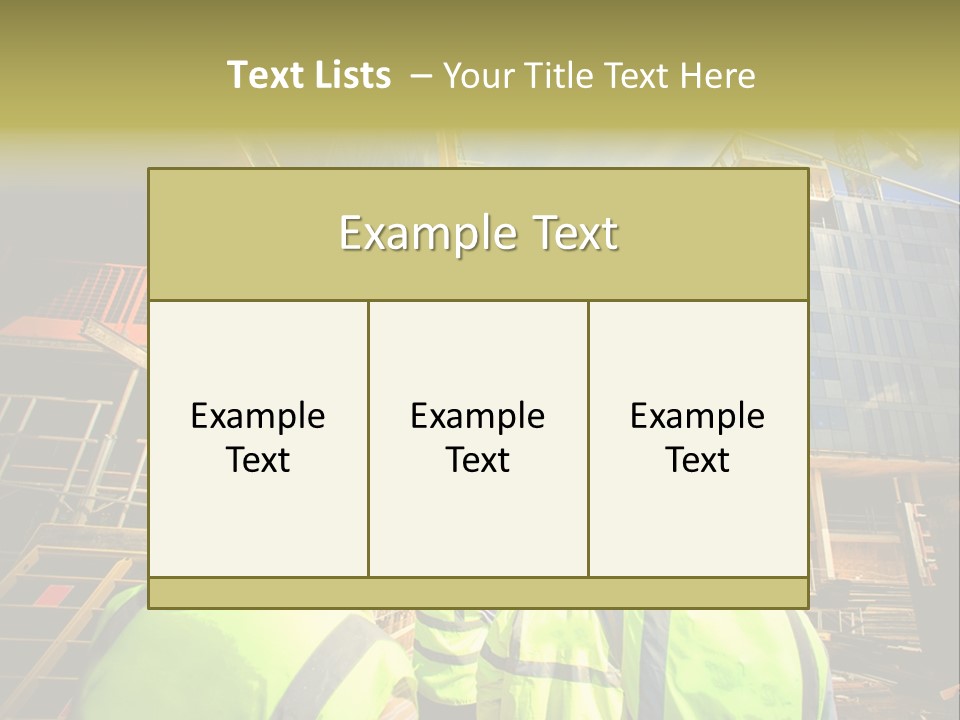 Skyscraper Steel City PowerPoint Template