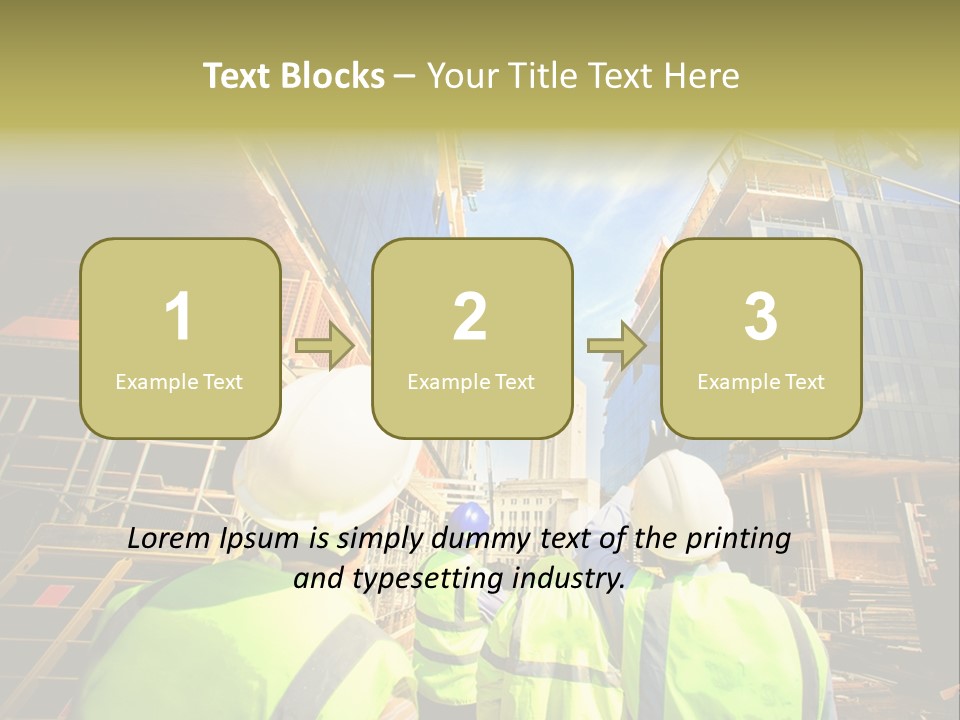 Skyscraper Steel City PowerPoint Template