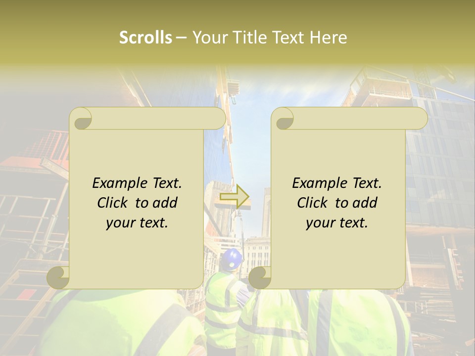 Skyscraper Steel City PowerPoint Template