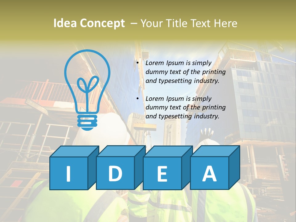 Skyscraper Steel City PowerPoint Template