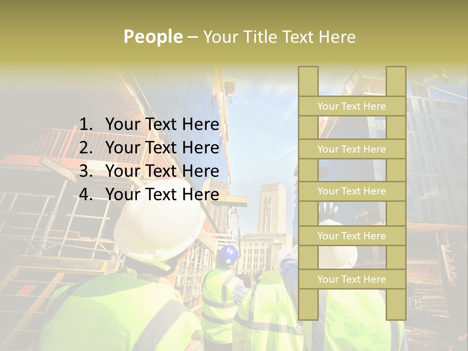 Skyscraper Steel City PowerPoint Template