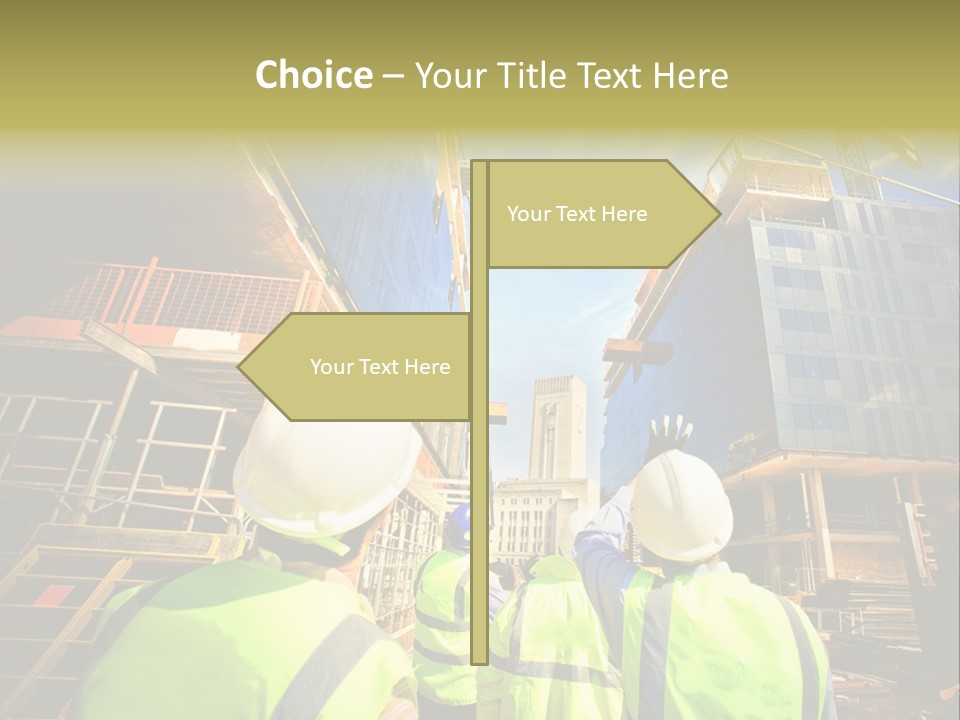 Skyscraper Steel City PowerPoint Template