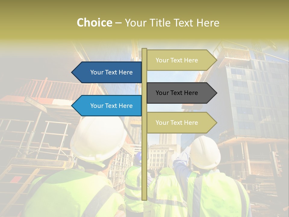 Skyscraper Steel City PowerPoint Template