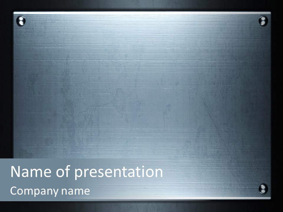 Simplicity Iron Fastening PowerPoint Template