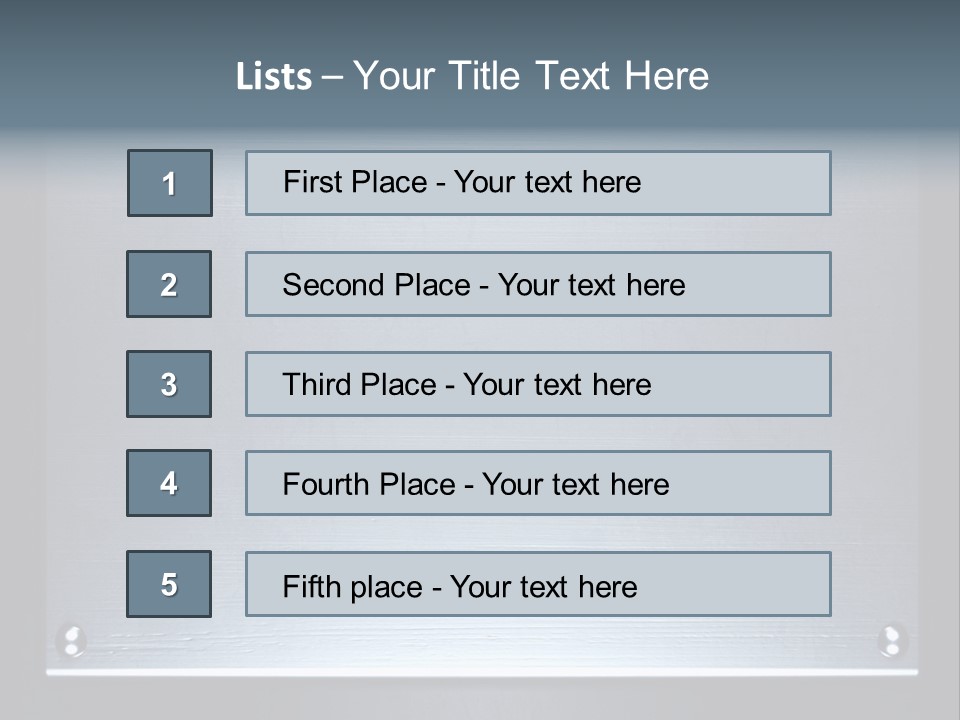 Simplicity Iron Fastening PowerPoint Template