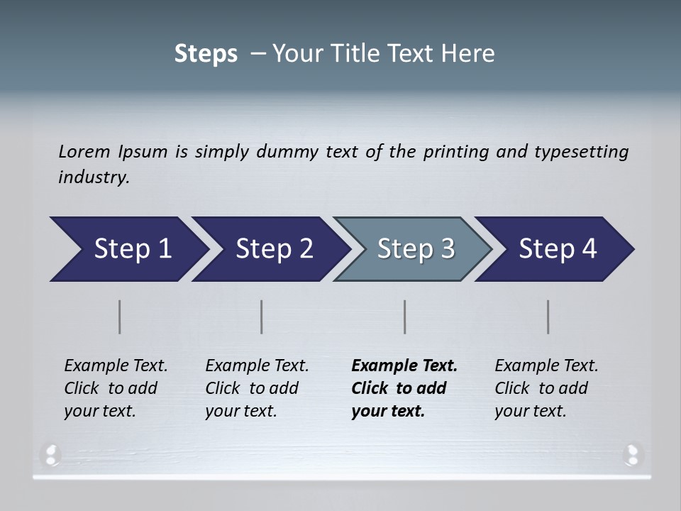 Simplicity Iron Fastening PowerPoint Template