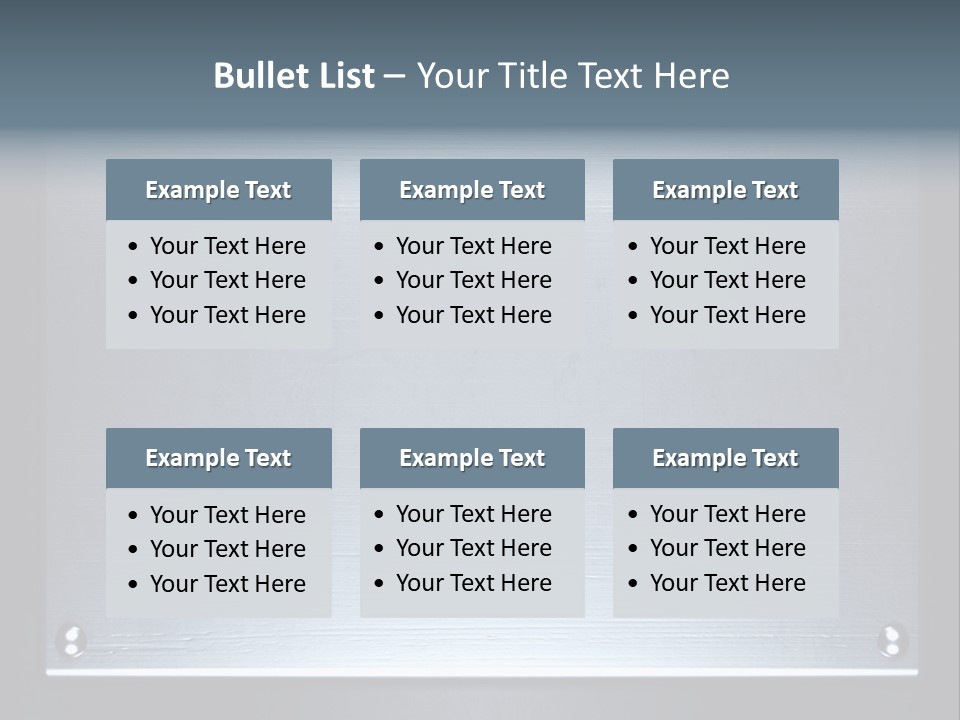 Simplicity Iron Fastening PowerPoint Template