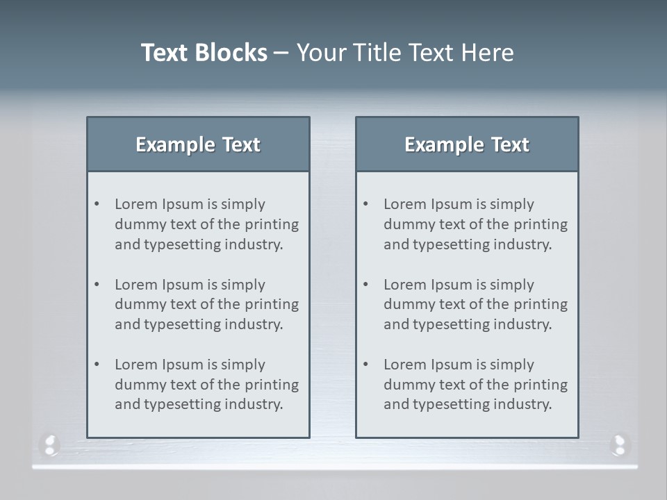 Simplicity Iron Fastening PowerPoint Template