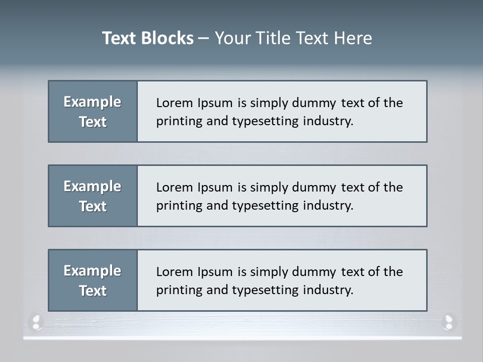 Simplicity Iron Fastening PowerPoint Template